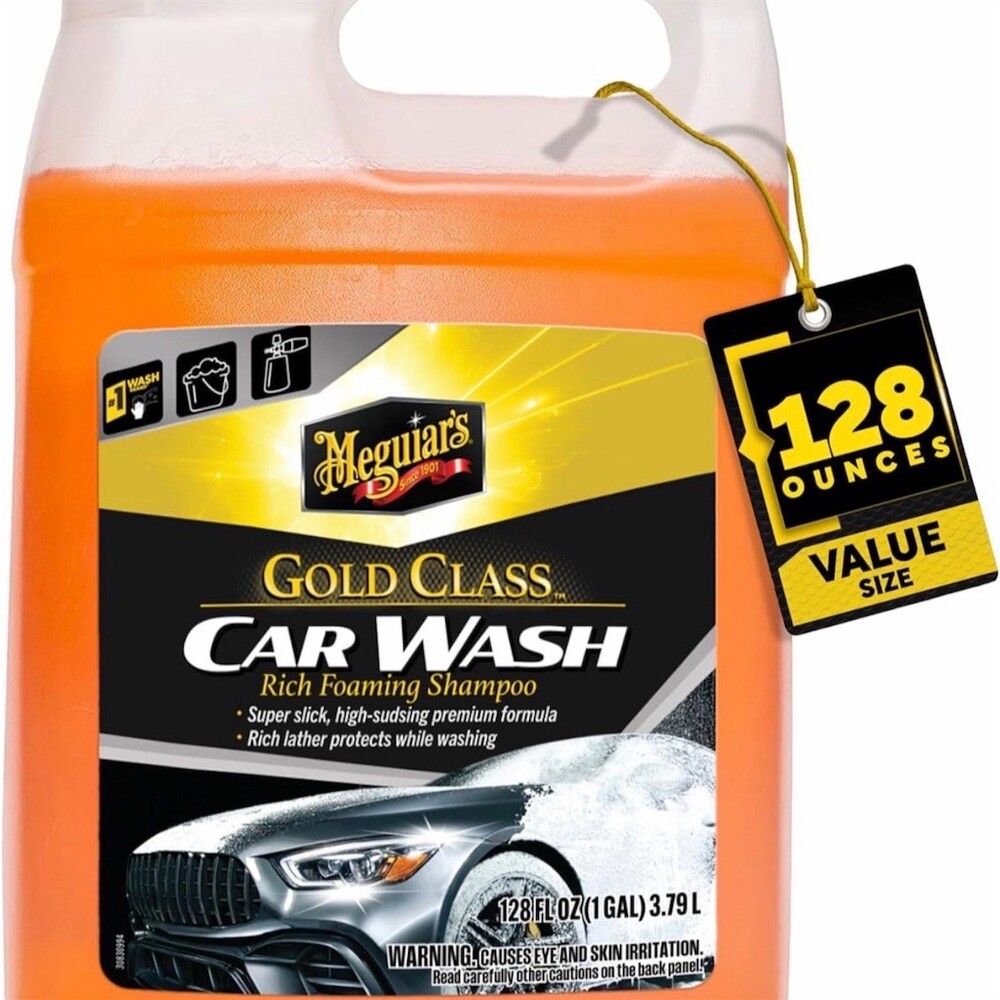 Meguiar's Gold Class Car Wash Shampoo Rich Foaming High Gloss 128 fl oz